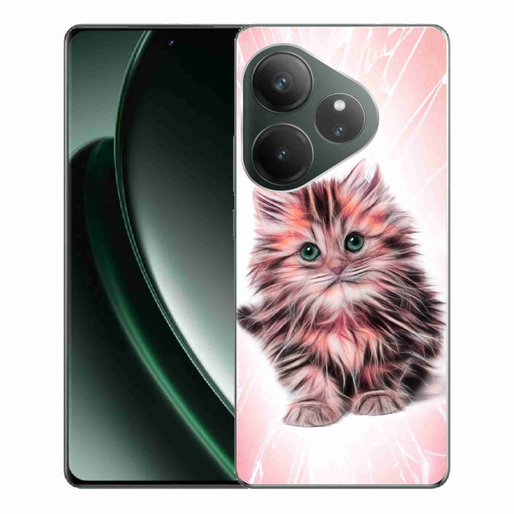 Gelový kryt mmCase na Realme GT 6 5G/GT 6T 5G - roztomilé kotě