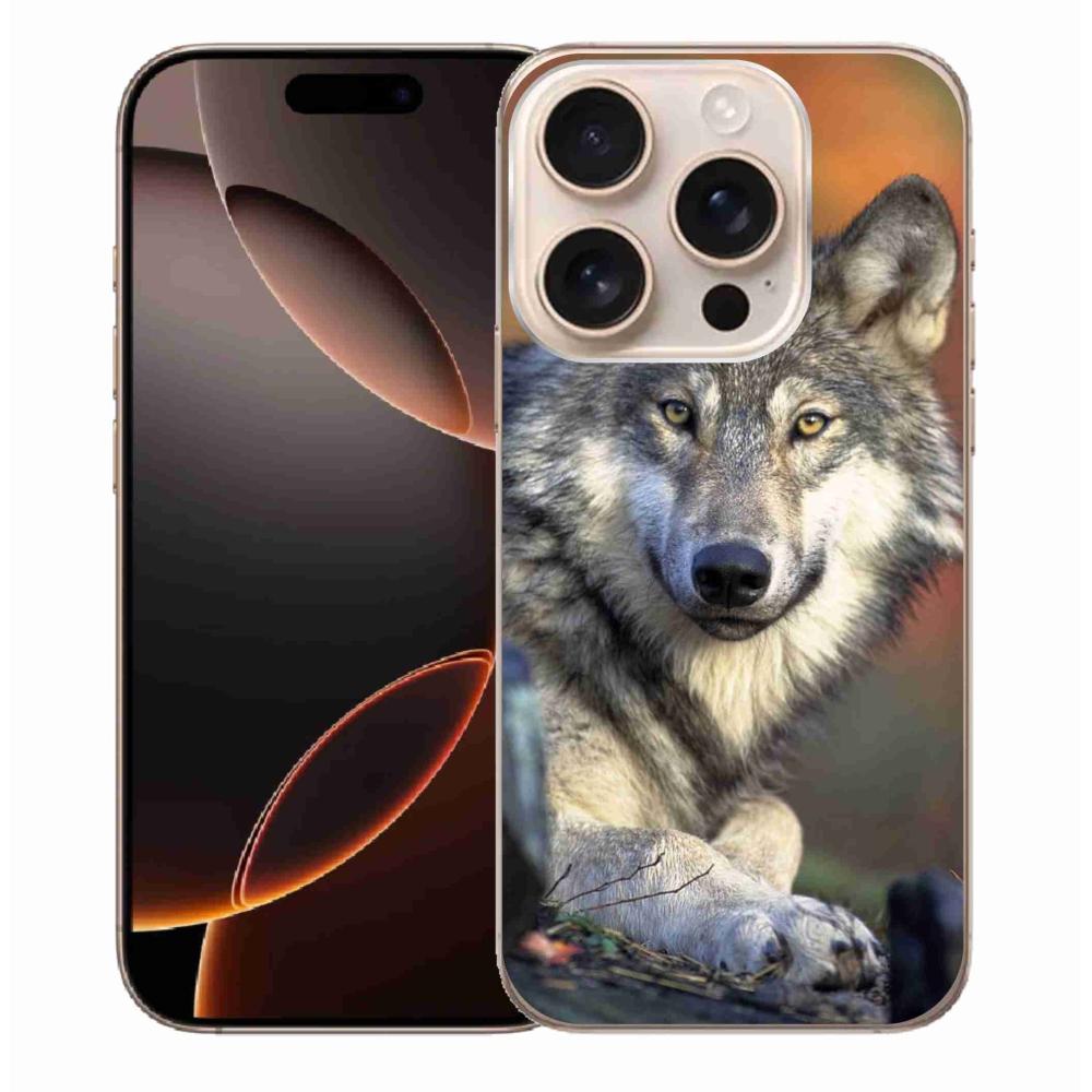 Gelový obal mmCase na iPhone 16 Pro Max - vlk