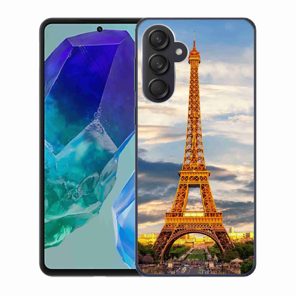 Gelový kryt mmCase na Samsung Galaxy M55 5G - eiffelova věž 3