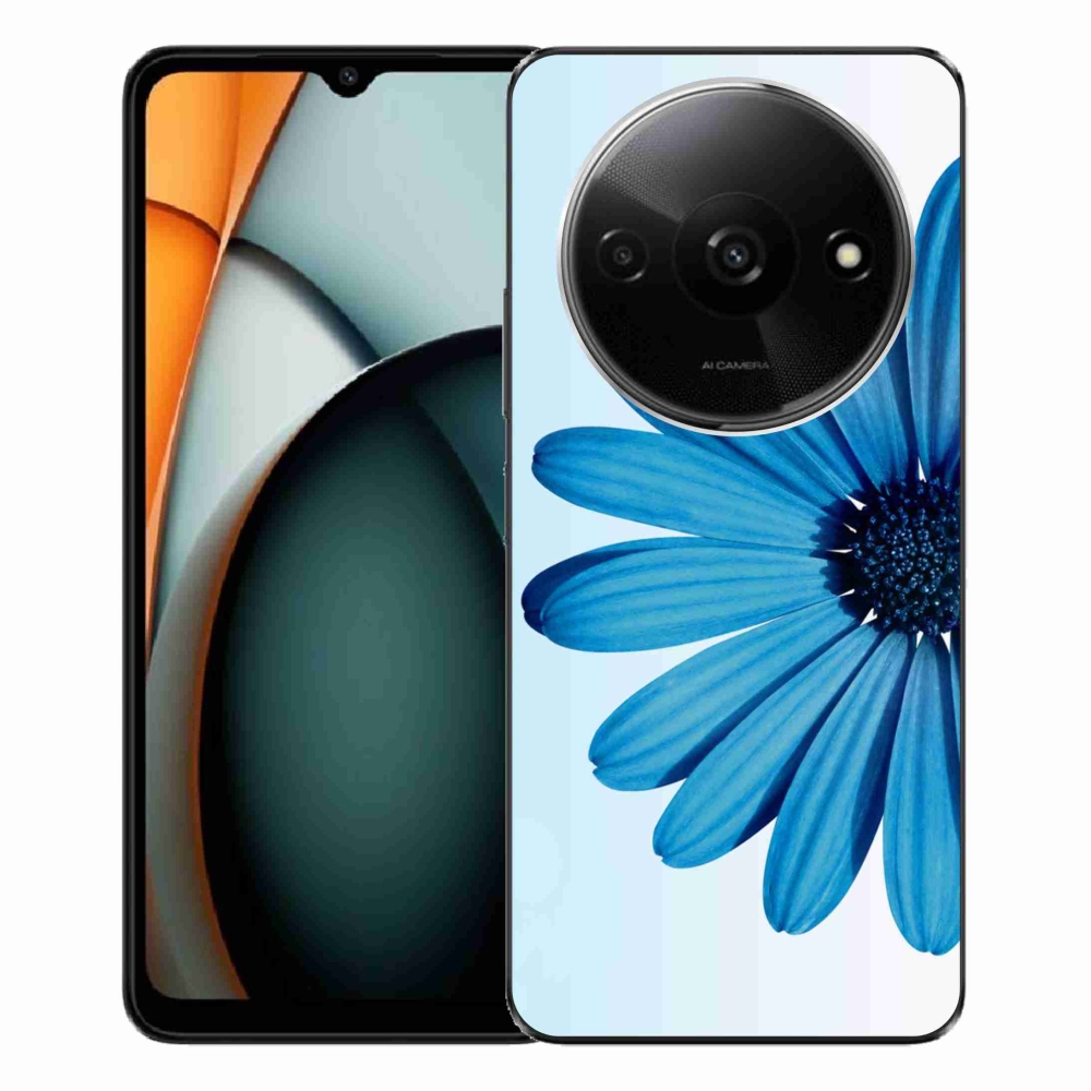 Gelový obal mmCase na Xiaomi Redmi A3 - modrá kopretina
