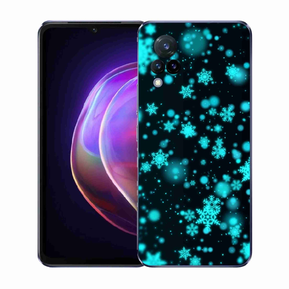 Gelový kryt mmCase na Vivo V21 4G/5G - sněhové vločky 1