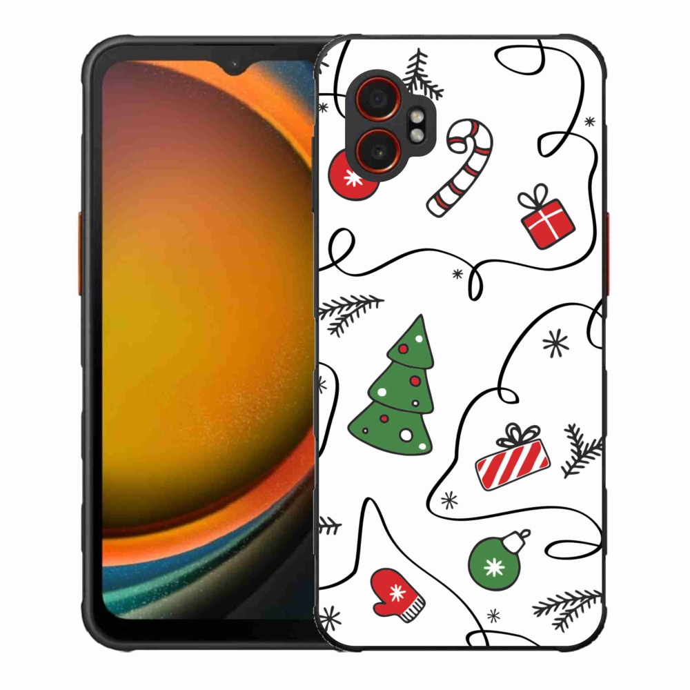 Gelový kryt mmCase na Samsung Galaxy Xcover 7 Pro - vánoční motivy