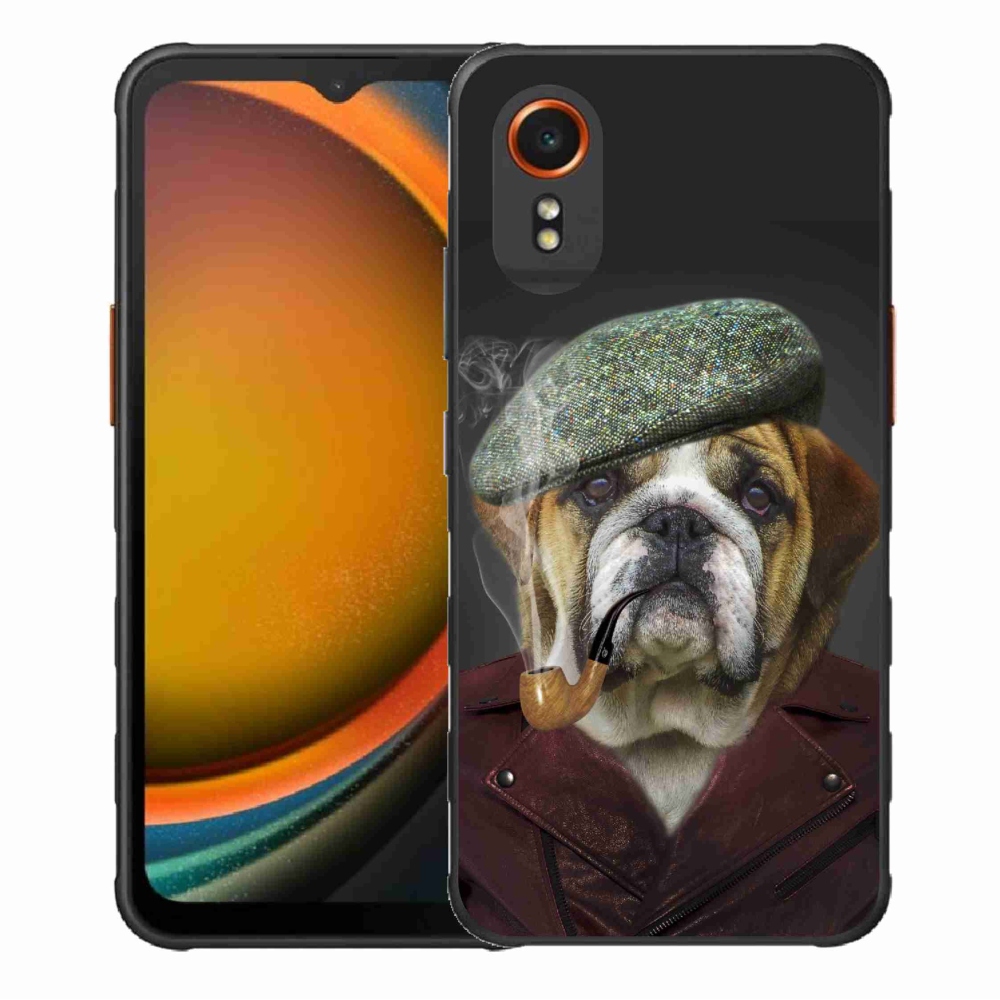 Gelový kryt mmCase na Samsung Galaxy Xcover 7 - pes s fajfkou