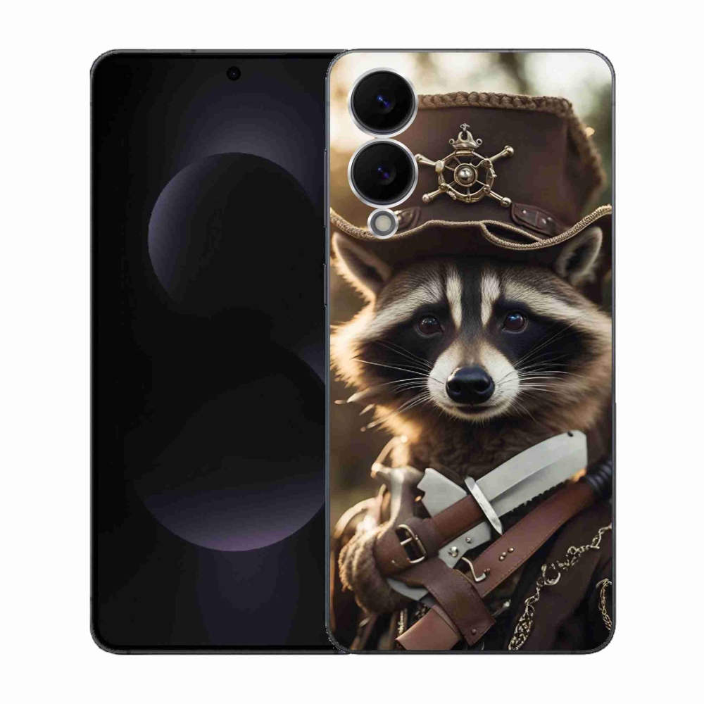 Gelový kryt mmCase na Samsung Galaxy S25 Edge - mýval v uniformě