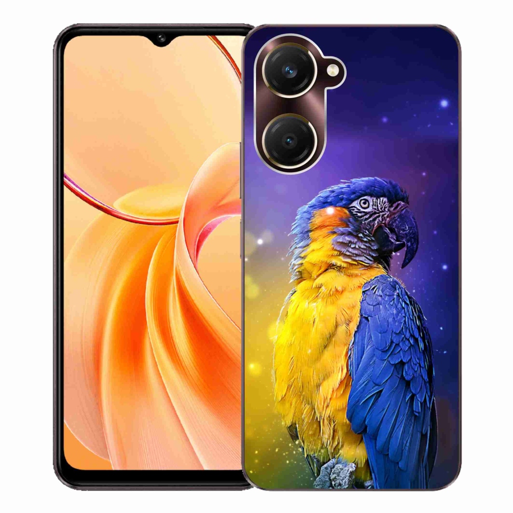 Gelový kryt mmCase na Vivo Y28s 5G - papoušek ara 1