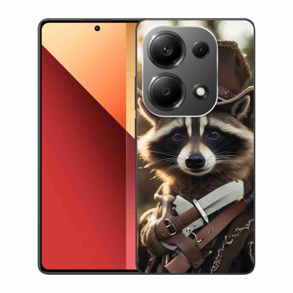 Gelový kryt mmCase na Xiaomi Redmi Note 13 Pro 4G/Poco M6 Pro - mýval v uniformě