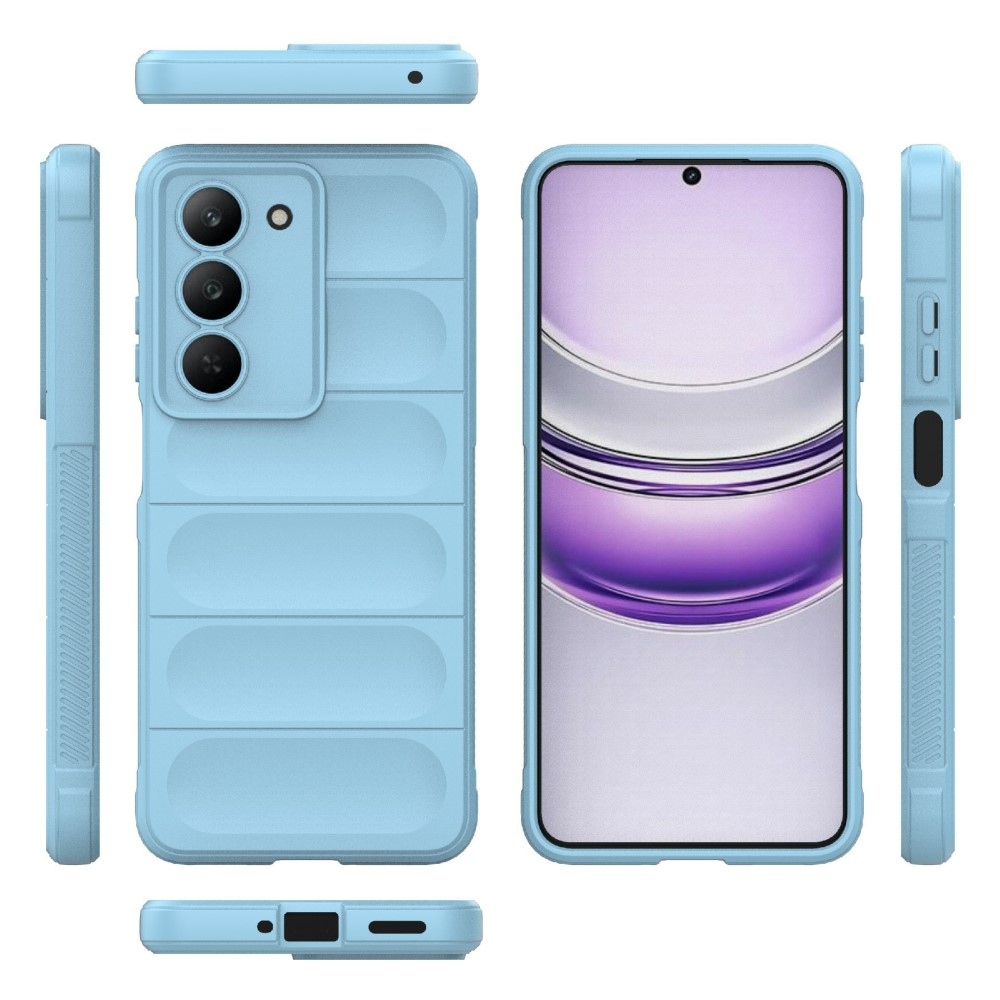 Rugg odolný gelový obal na Realme 14x 5G - světlemodrý