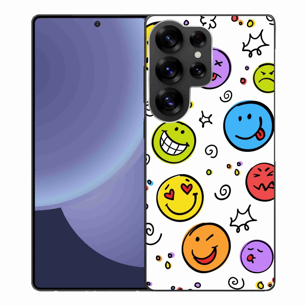 Gelový kryt mmCase na Samsung Galaxy S25 Ultra - smajlíci