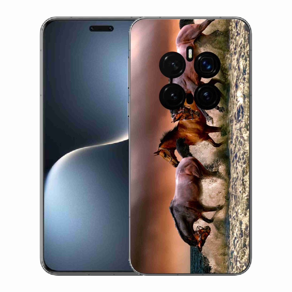 Gelový kryt mmCase na Honor Magic 7 Pro 5G - koně 1