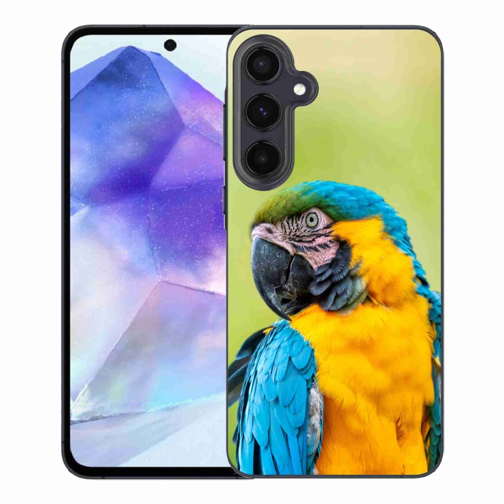 Gelový obal mmCase na Samsung Galaxy A55 5G - papoušek ara 2