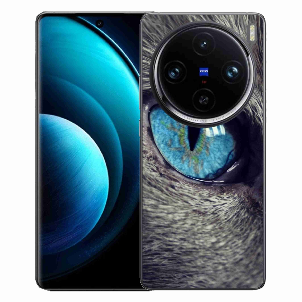 Gelový kryt mmCase na Vivo X100 Pro 5G - modré kočičí oko