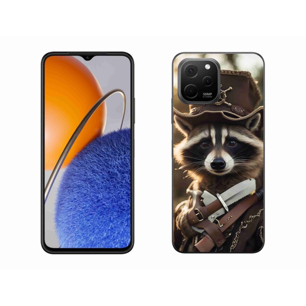 Gelový kryt mmCase na Huawei Nova Y61 - mýval v uniformě