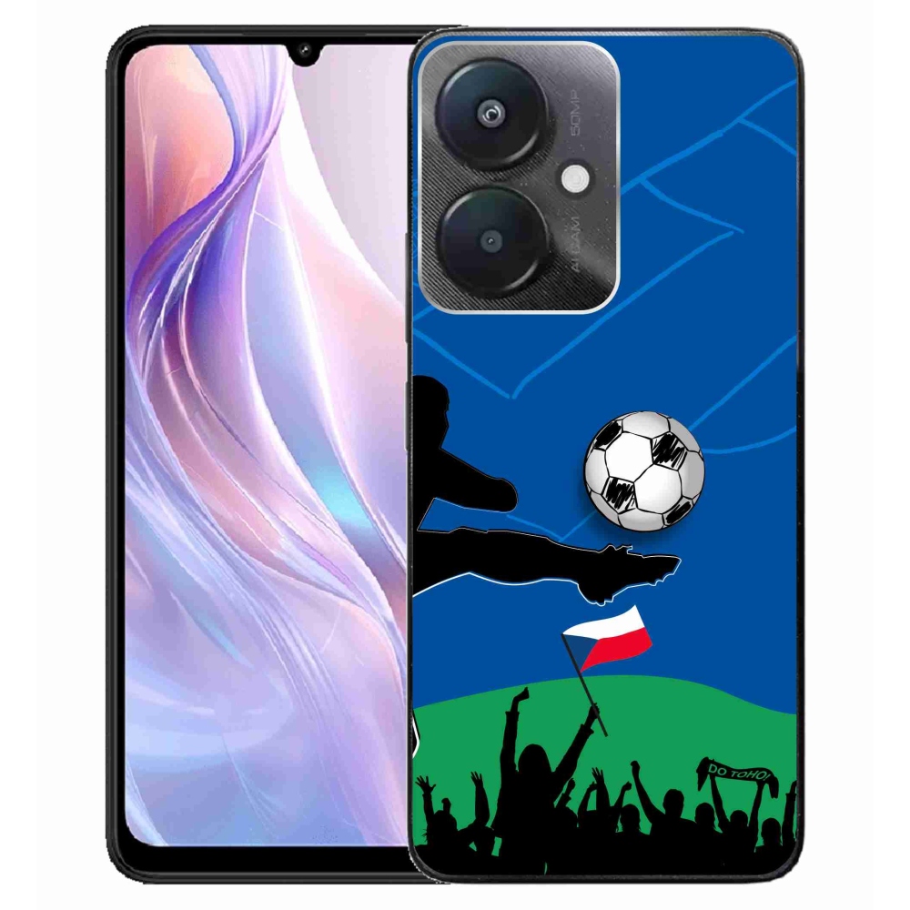 Gelový kryt mmCase na Xiaomi Redmi 13C 5G  - fanoušci fotbalu