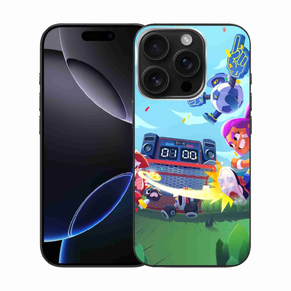 Gelový kryt mmCase na iPhone 16 Pro - brawl stars 1