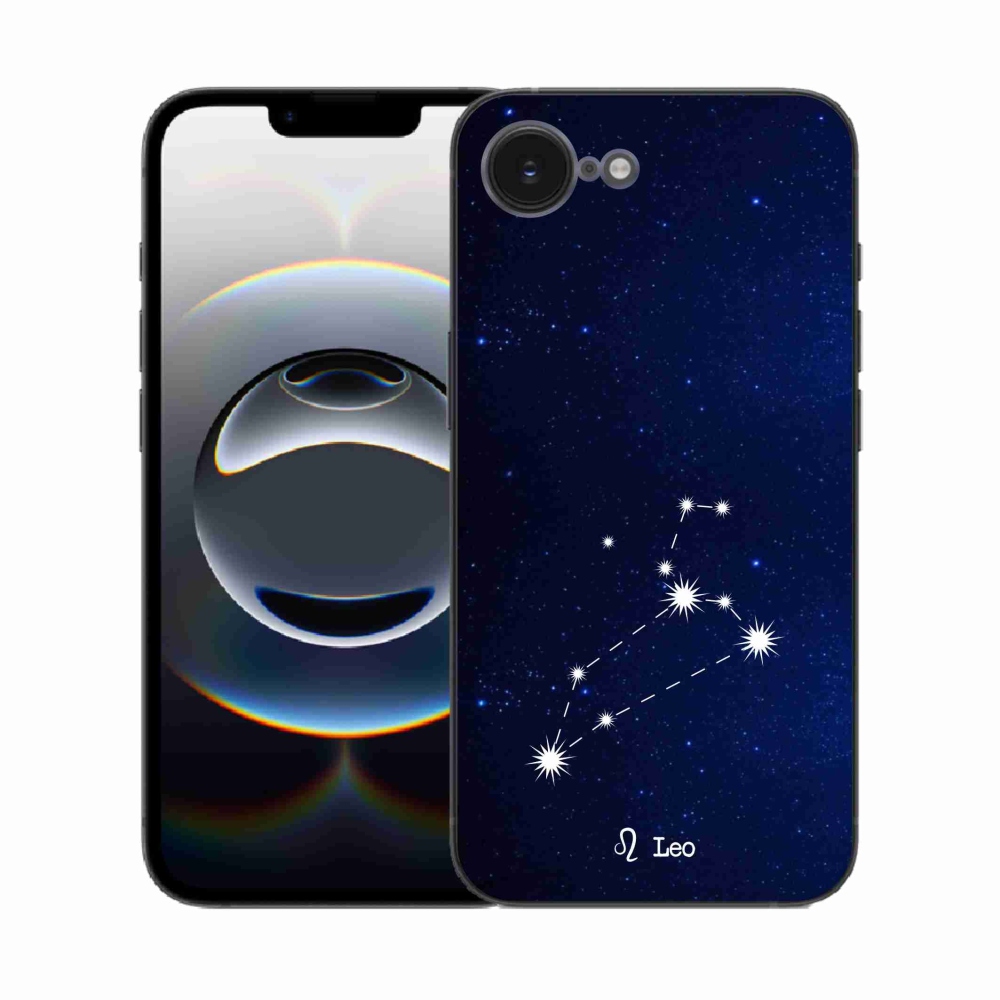 Gelový kryt mmCase na iPhone 16e - souhvězdí Lva