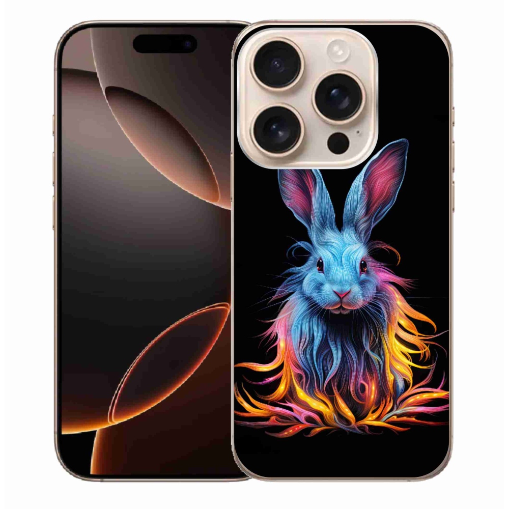 Gelový kryt mmCase na iPhone 16 Pro Max - abstraktní zajíc