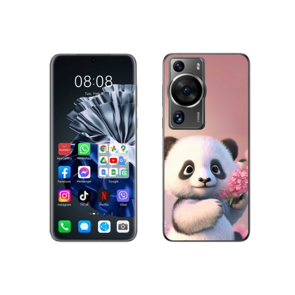 Gelový kryt mmCase na Huawei P60 Pro - roztomilá panda