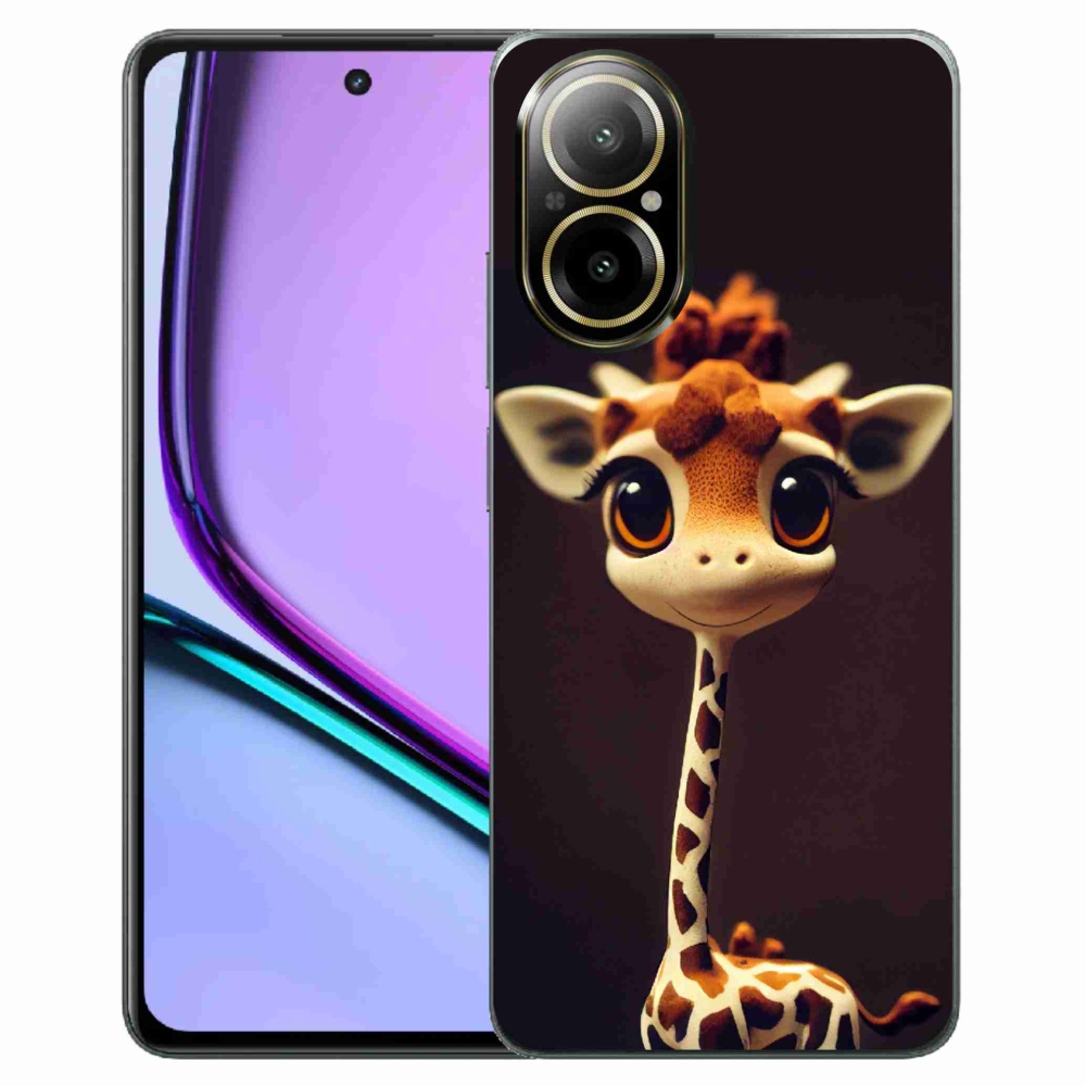 Gelový kryt mmCase na Realme C67 - malá žirafa