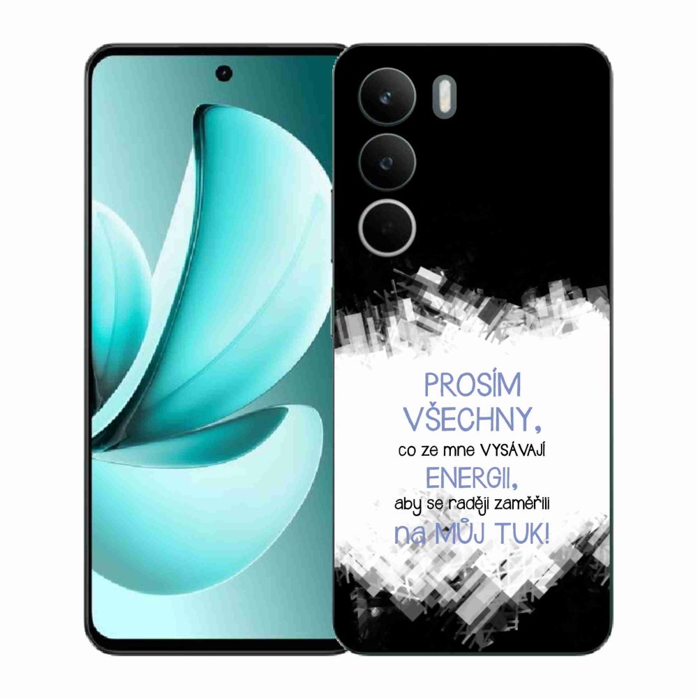 Gelový kryt mmCase na Realme C71 - vtipný text 1 modrý