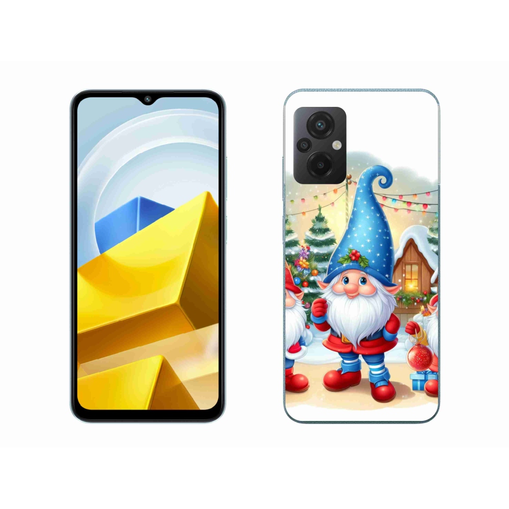Gelový kryt mmCase na Xiaomi Poco M5 4G - vánoční skřítci