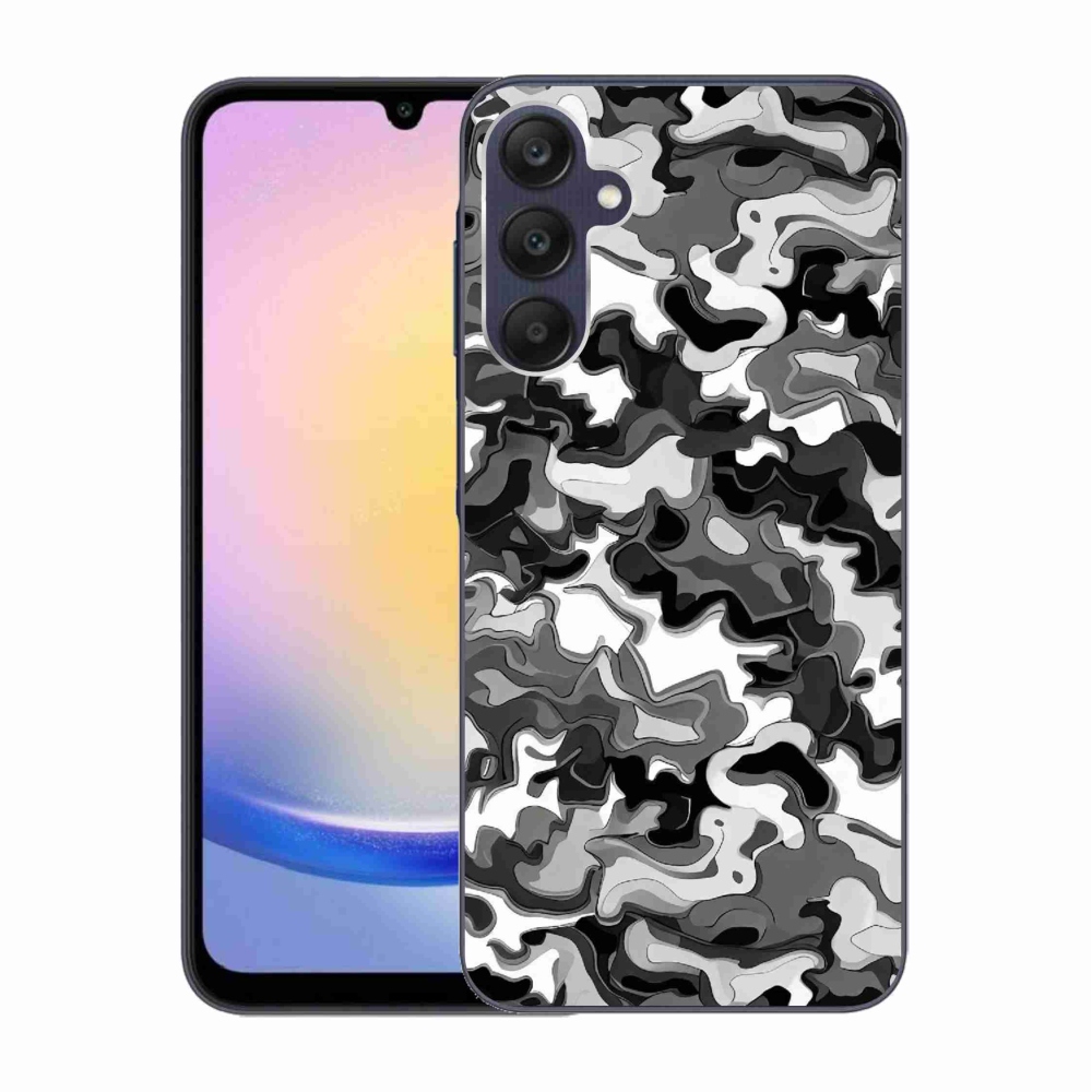 Gelový kryt mmCase na Samsung Galaxy A25 5G - maskáčový vzor 3