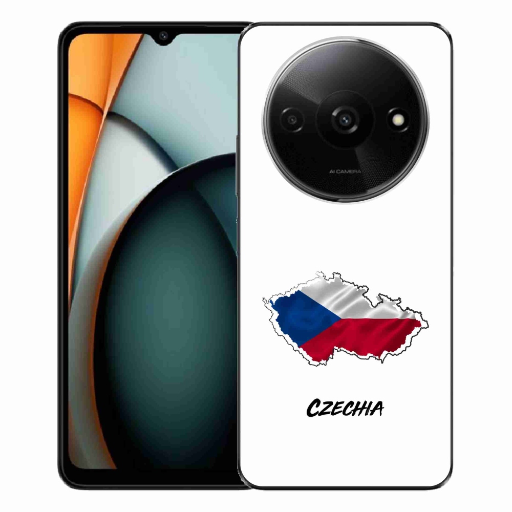 Gelový kryt mmCase na Xiaomi Redmi A3  - Czechia bílé pozadí
