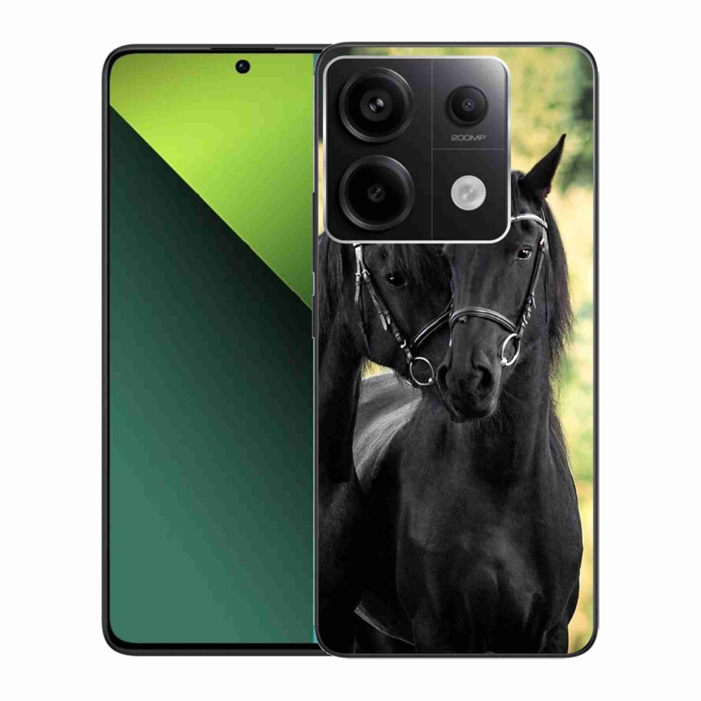 Gelový kryt mmCase na Xiaomi Redmi Note 13 Pro 5G/Poco X6 5G - dva černí koně
