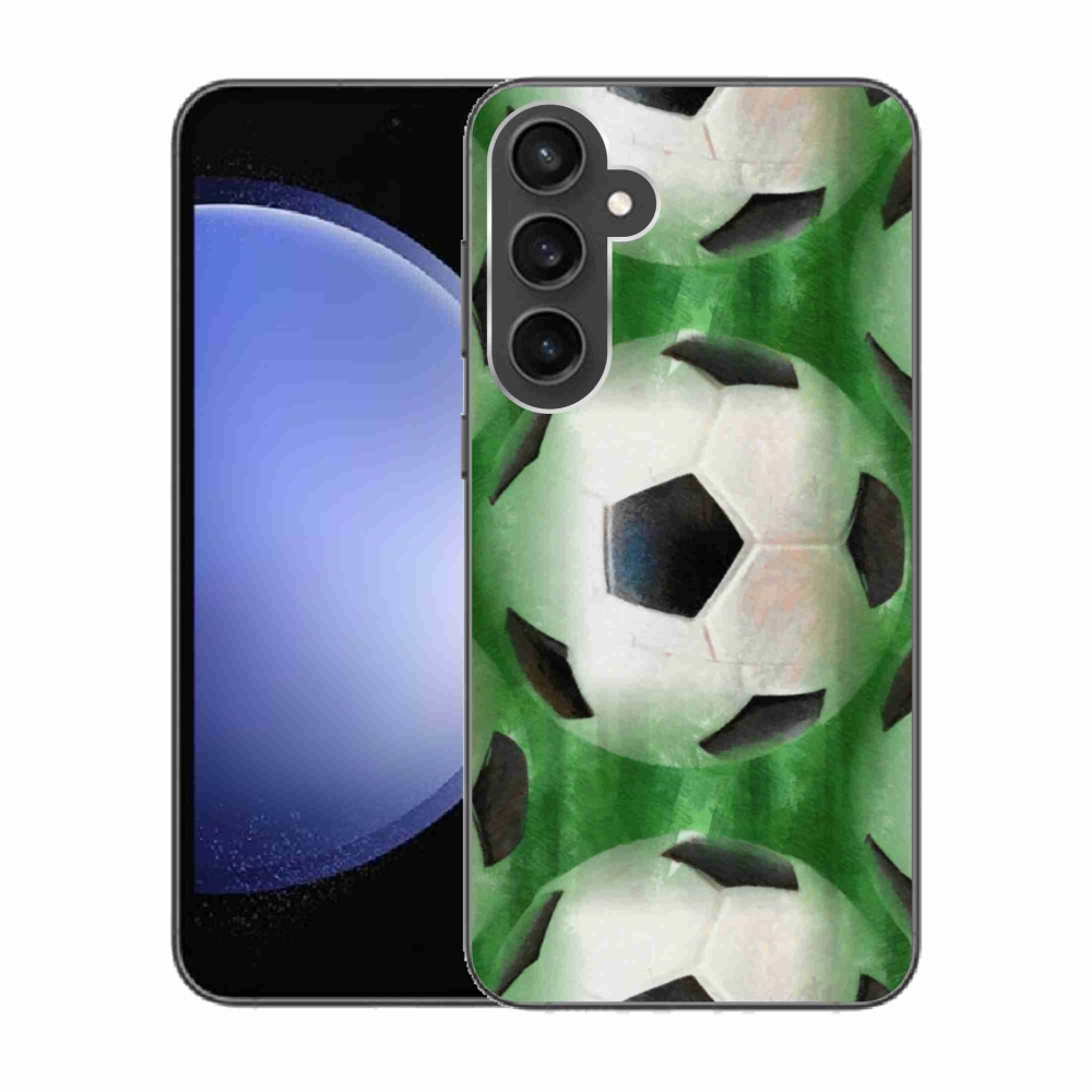 Gelový kryt mmCase na Samsung Galaxy S23 FE - fotbalový míč