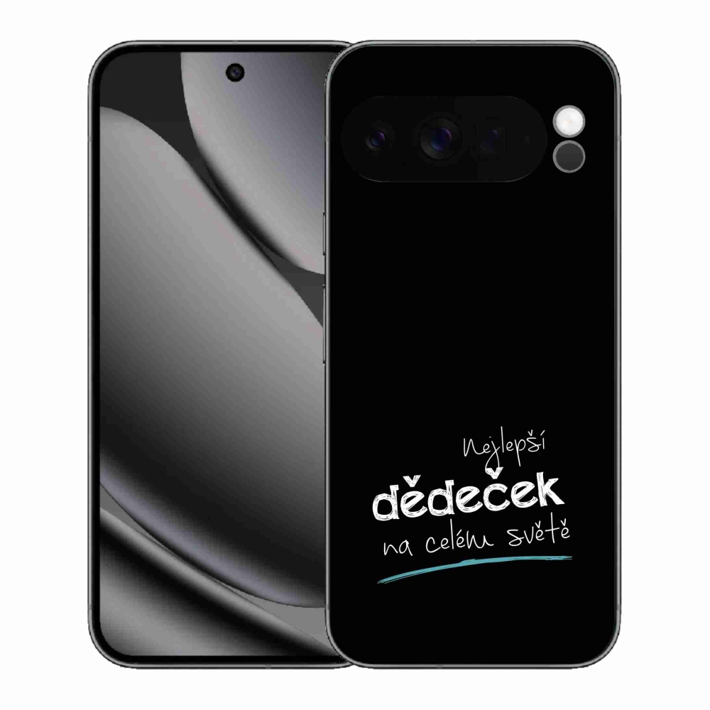 Gelový kryt mmCase na Google Pixel 10 Pro XL - nejlepší dědeček 3 černé pozadí