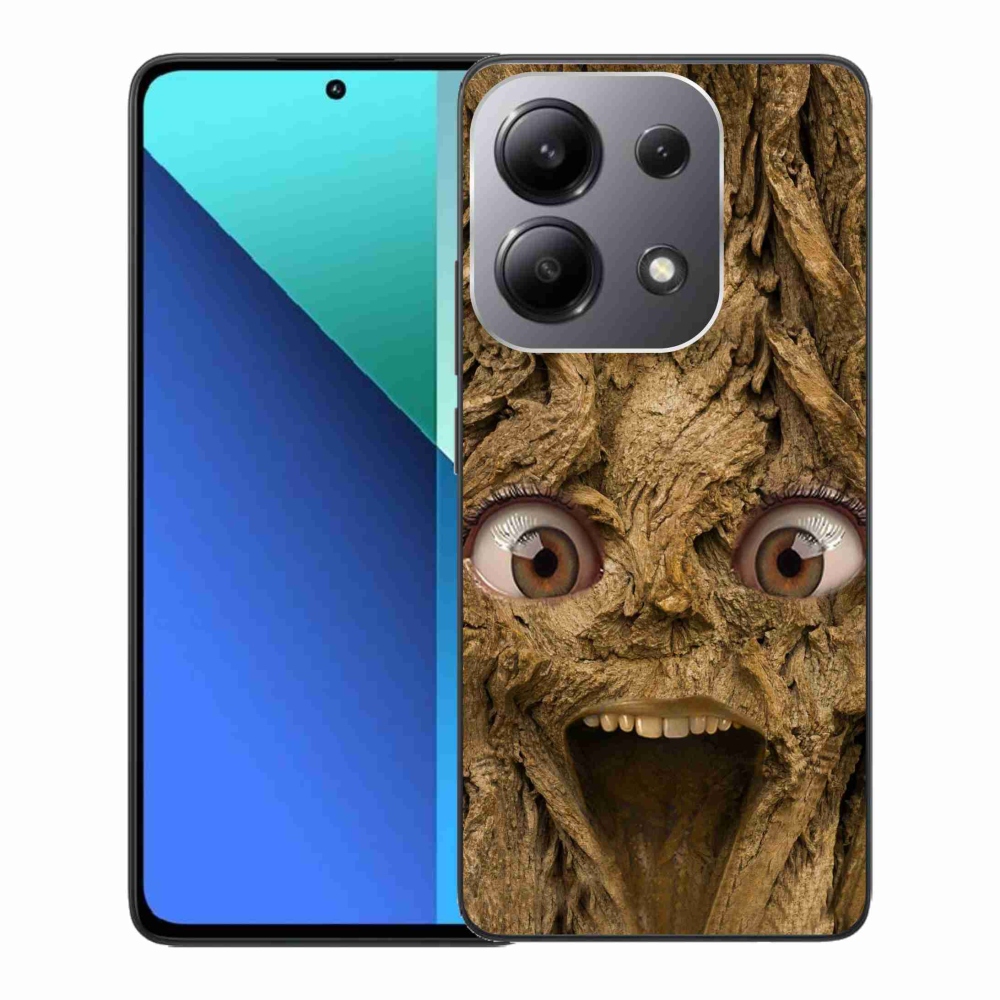 Gelový kryt mmCase na Xiaomi Redmi Note 13 - veselý strom s očima