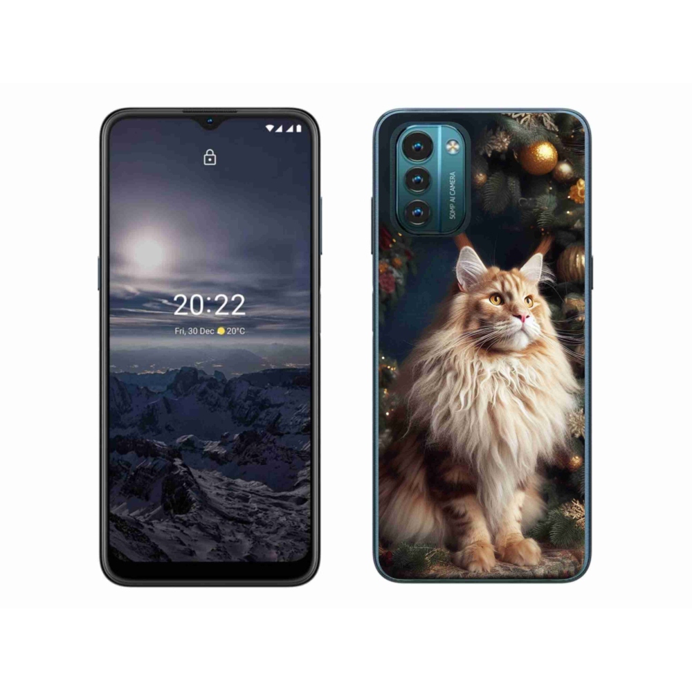 Gelový kryt mmCase na Nokia G11/G21 - kočka u stromku