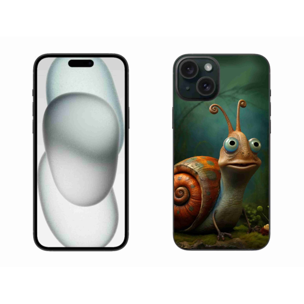 Gelový kryt mmCase na iPhone 15 Plus - šnek
