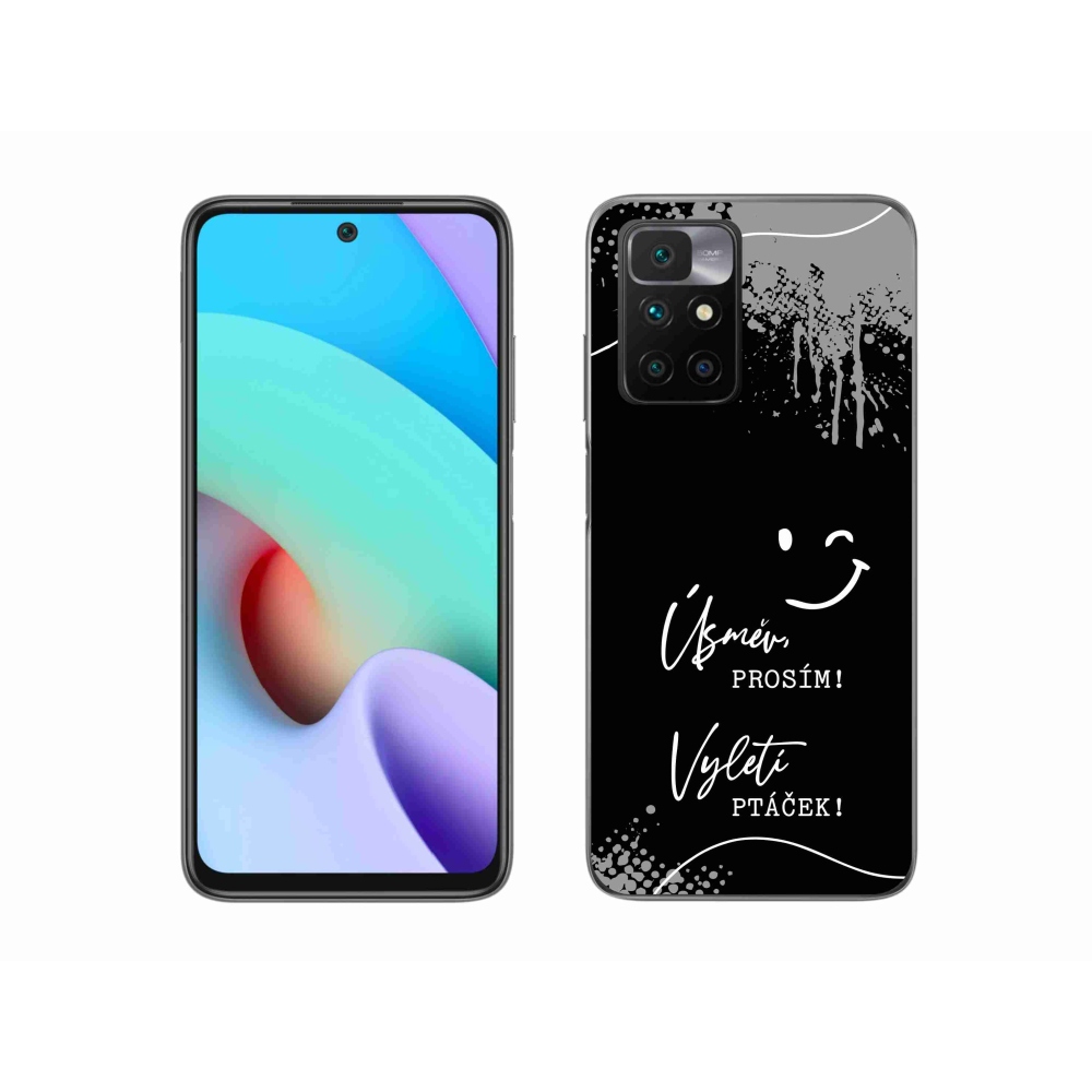 Gelový kryt mmCase na Xiaomi Redmi 10/Redmi 10 (2022) - vtipný text 4 černé pozadí