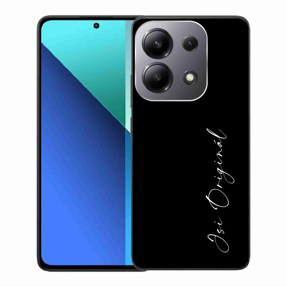 Gelový kryt mmCase na Xiaomi Redmi Note 13 - jsi originál černé pozadí