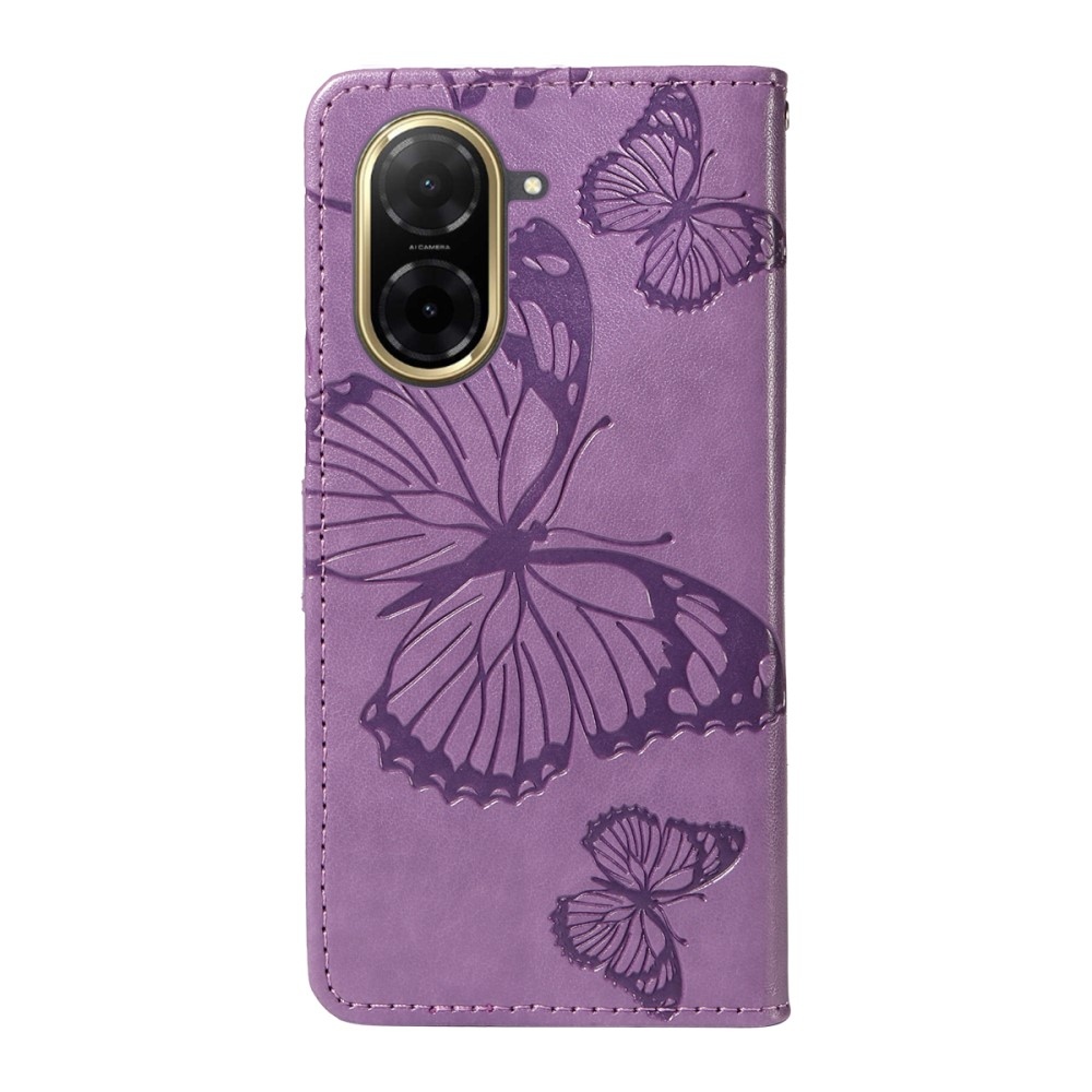 Big Butterfly knížkové pouzdro na Xiaomi Redmi A5 (171.7x77.8x8.3mm) - fialové