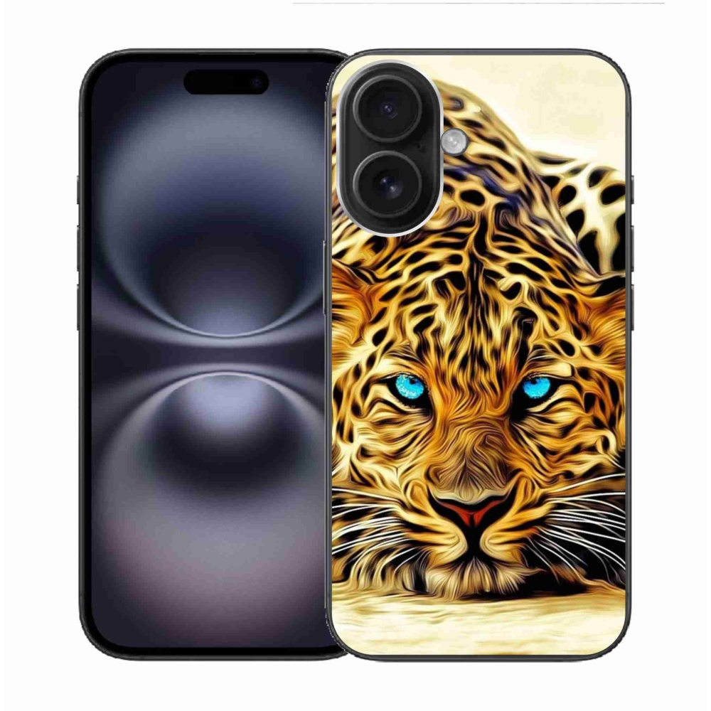 Gelový kryt mmCase na iPhone 16 - kreslený tygr