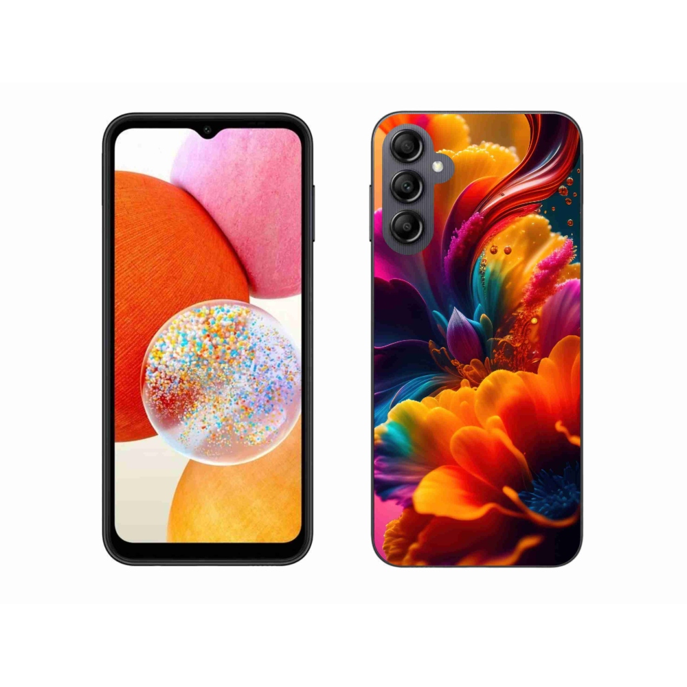 Gelový kryt mmCase na Samsung Galaxy A14 4G/5G - abstraktní motiv 2