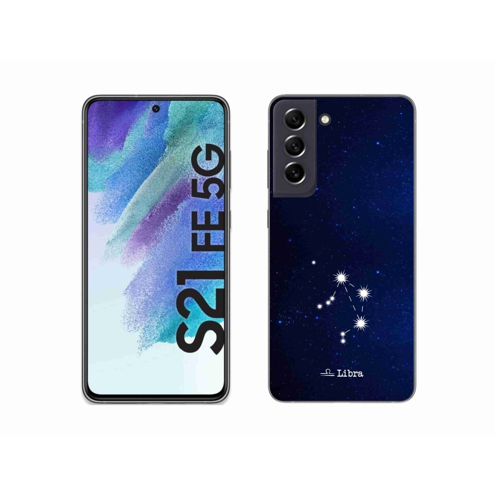 Gelový kryt mmCase na Samsung Galaxy S21 FE 5G - souhvězdí Váhy