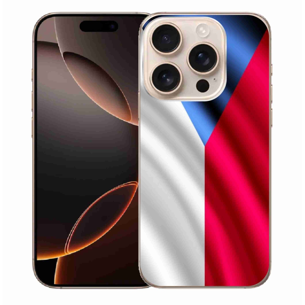 Gelový kryt mmCase na iPhone 16 Pro Max - česká vlajka