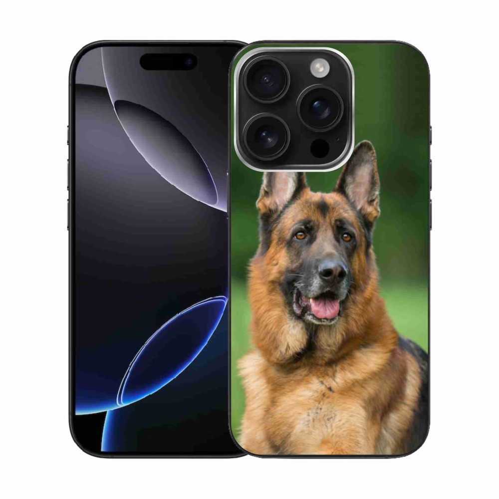 Gelový kryt mmCase na iPhone 16 Pro - německý ovčák