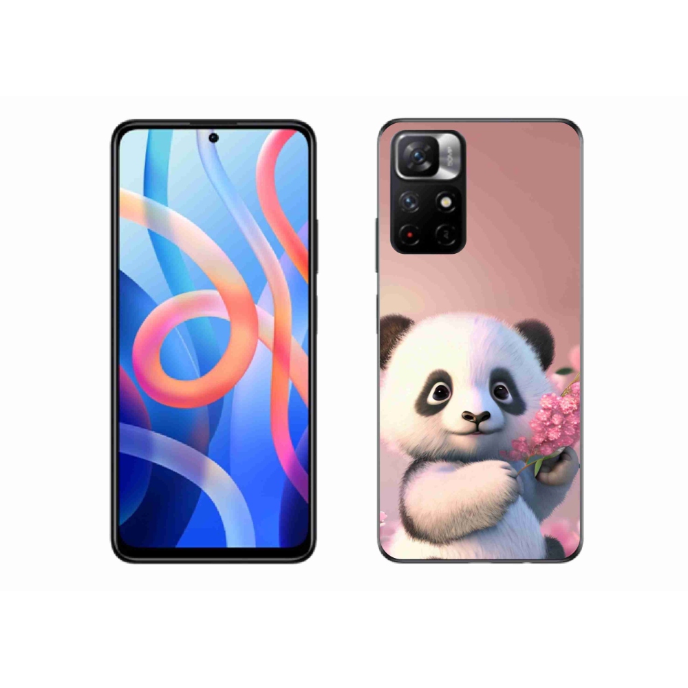 Gelový kryt mmCase na Xiaomi Redmi Note 11S 5G - roztomilá panda