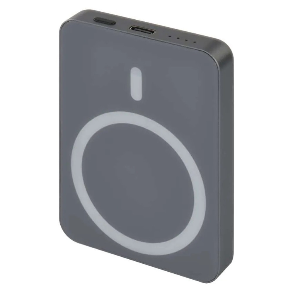 Powerbanka EMOS WI 522, 5 000 mAh, 20 W+Wireless - šedá