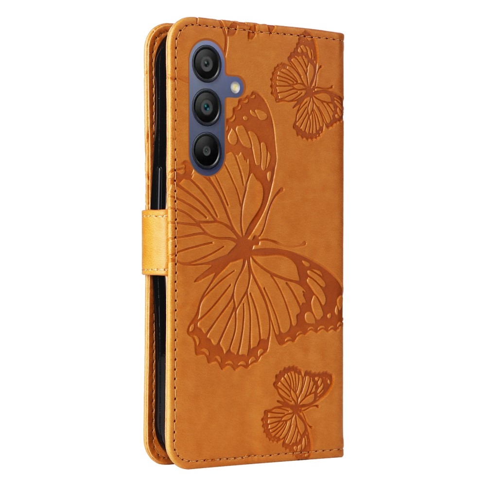 Big Butterfly knížkové pouzdro na Samsung Galaxy A16 4G/5G/A26 5G - žluté