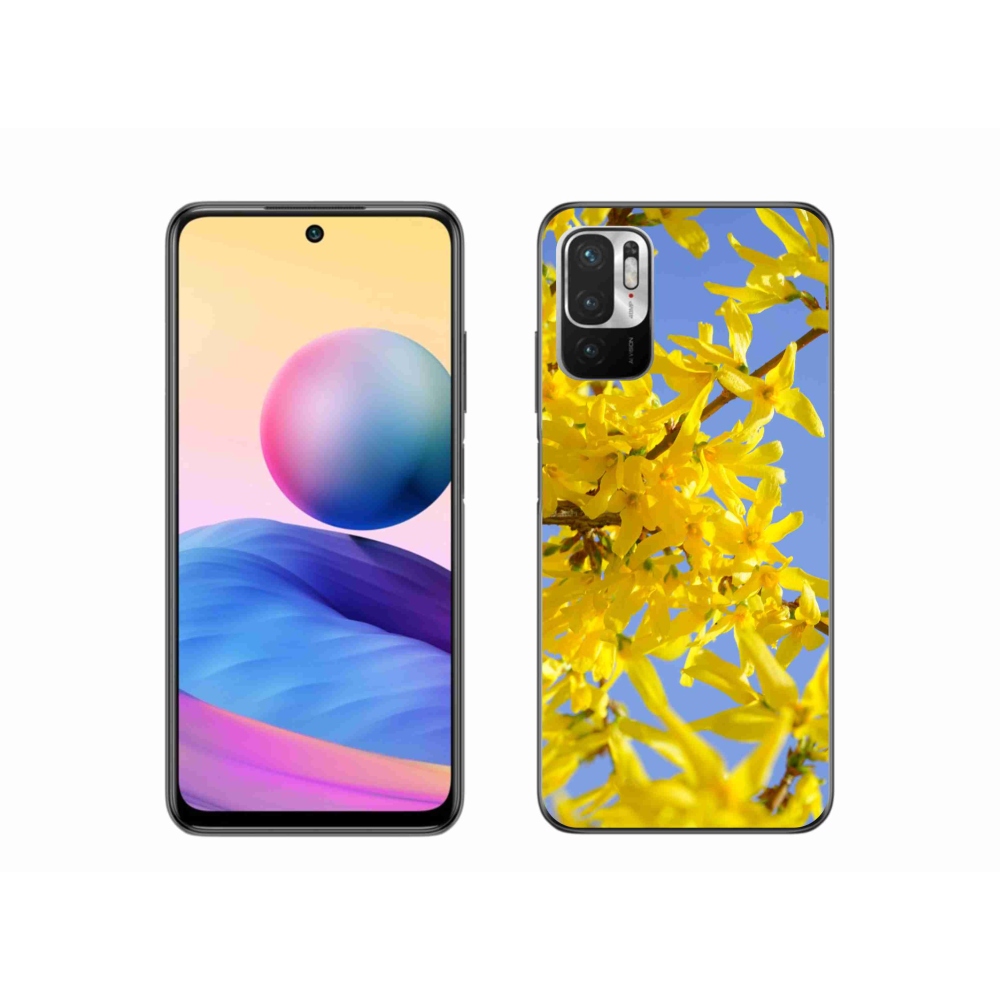 Gelový kryt mmCase na Xiaomi Poco M3 Pro/5G - žluté květy
