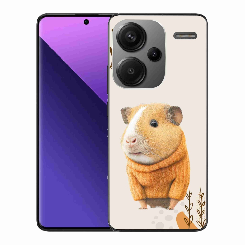 Gelový kryt mmCase na Xiaomi Redmi Note 13 Pro+ 5G - morče ve svetru