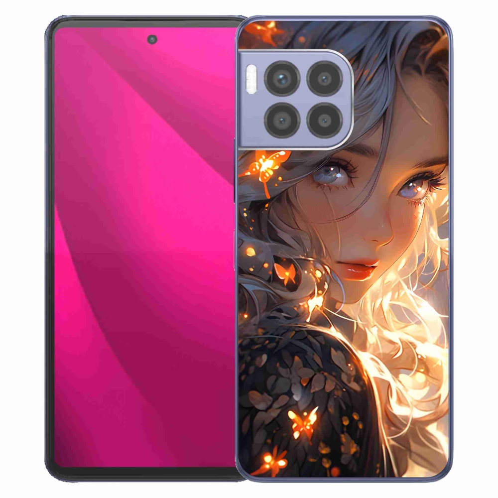 Gelový kryt mmCase na T-Mobile T Phone 2 Pro - dívka a motýli