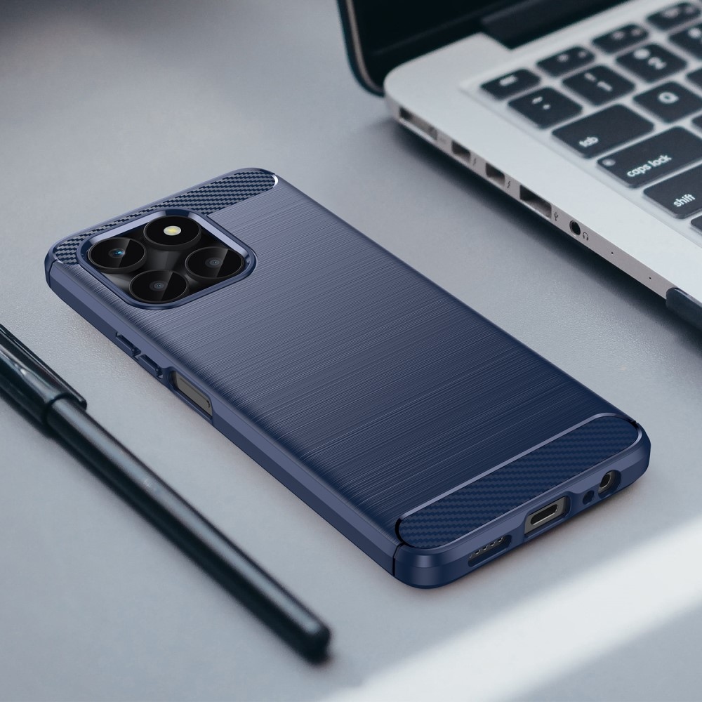 Carbon odolný gelový obal na Honor X6a - modrý