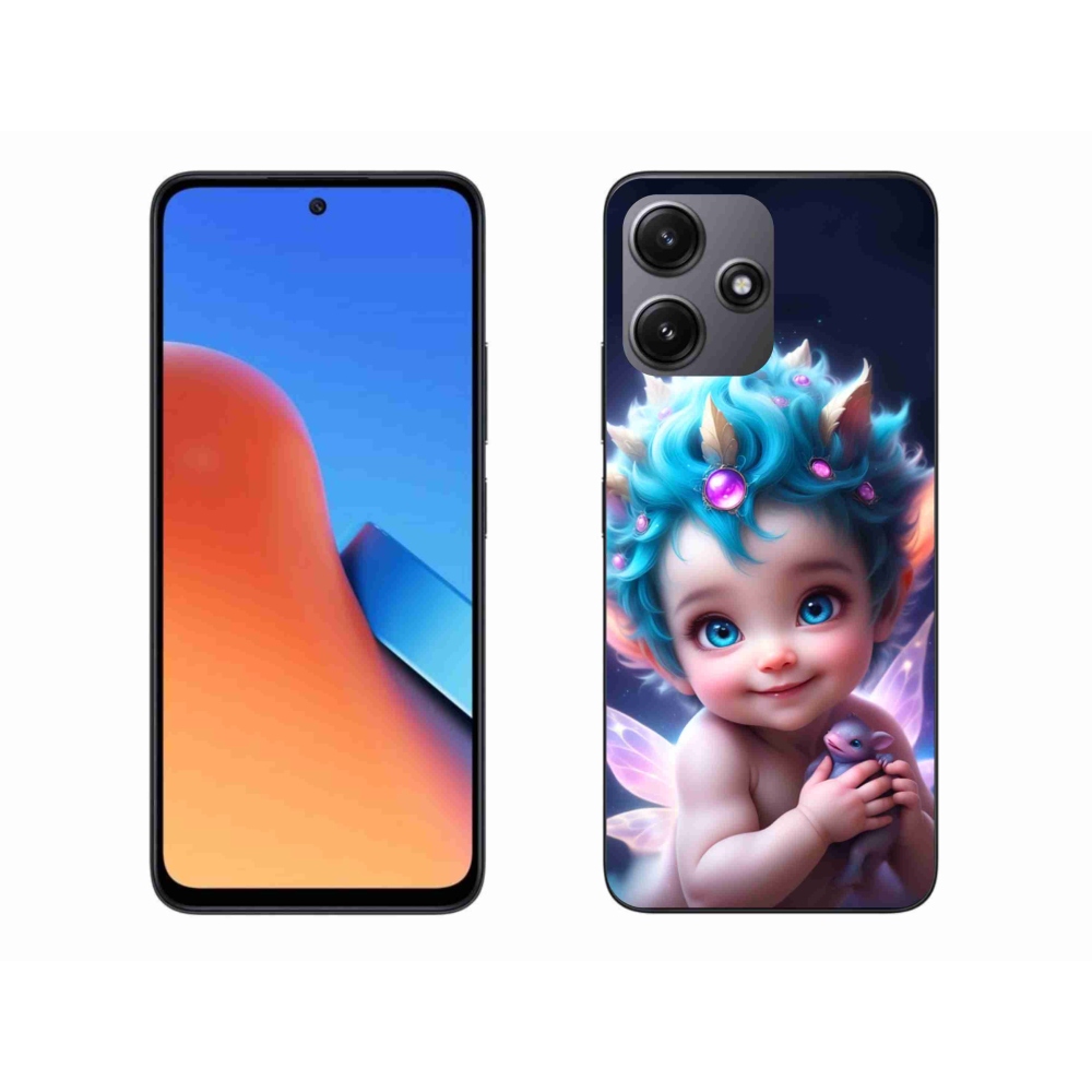 Gelový kryt mmCase na Xiaomi Redmi 12 5G - dítě s motýlími křídly