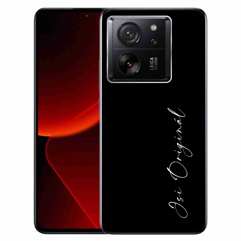 Gelový kryt mmCase na Xiaomi 13T/13T Pro - jsi originál černé pozadí