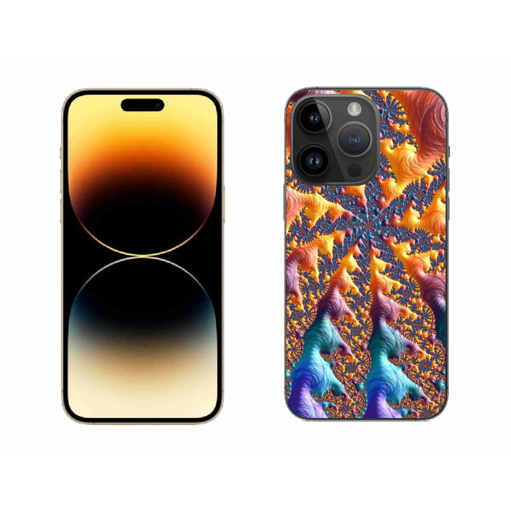 Gelový kryt mmCase na iPhone 14 Pro Max - abstraktní motiv 23